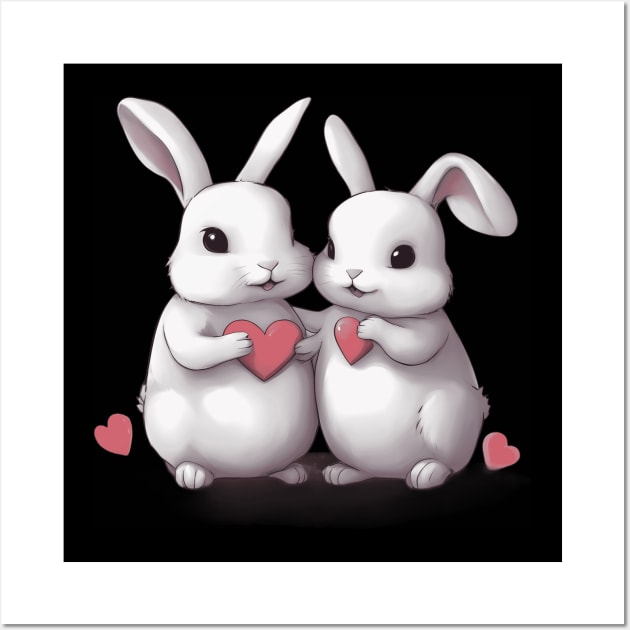 Love Bunny Wall Art by animegirlnft